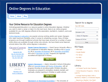 Tablet Screenshot of onlinedegreesineducation.org